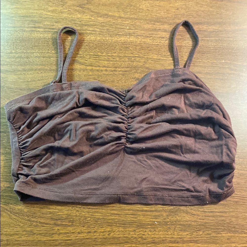 SHEIN Brown Crop Top